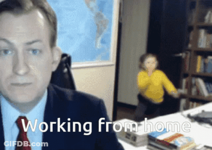 Work From Home Dad GIF