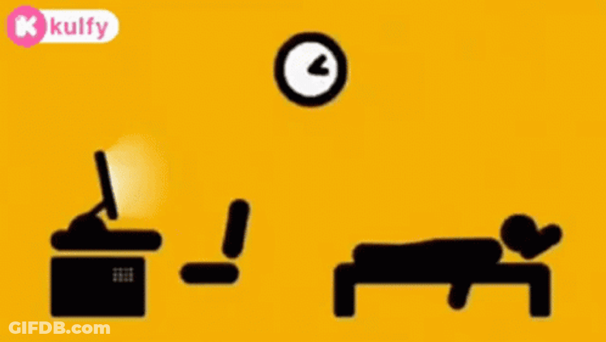 Work From Home Daily Routine GIF