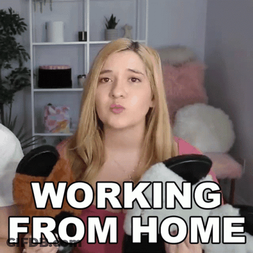 Work From Home Girl Flexing Her Sandal GIF
