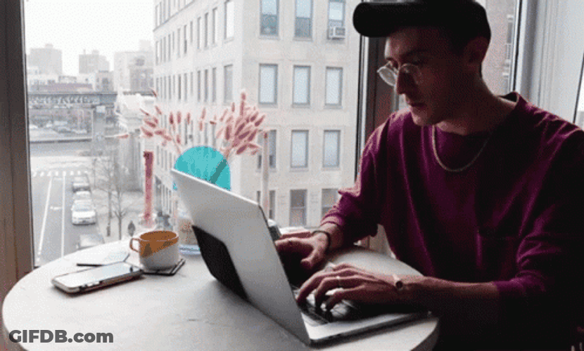 Work From Home Guy GIF