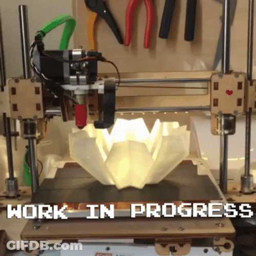 Work In Progress 3D Printing GIF