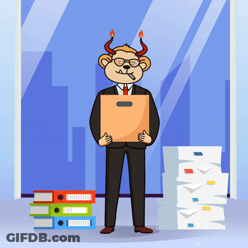 Work Monday Towering Paper Works GIF