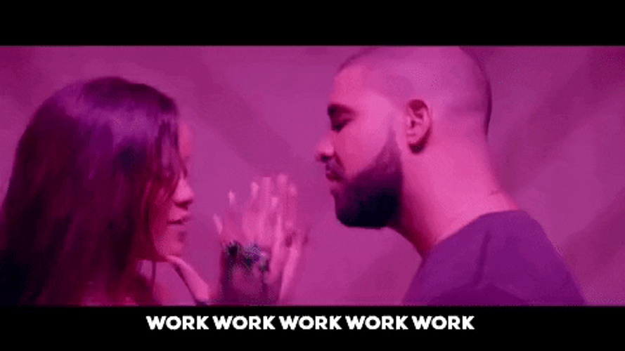 Work Music Video Rihanna And Drake Interaction GIF