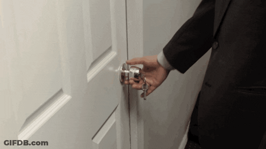 Work Office Topshelf Records Door GIF