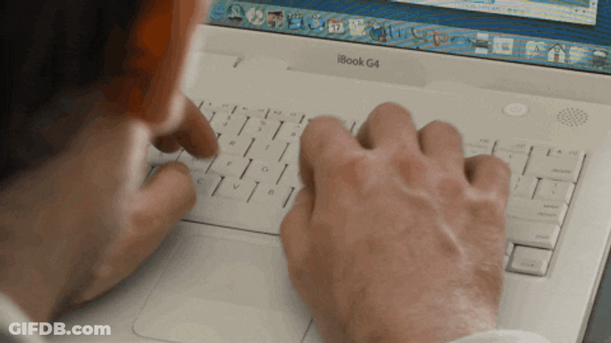Work Office Topshelf Records Typing GIF
