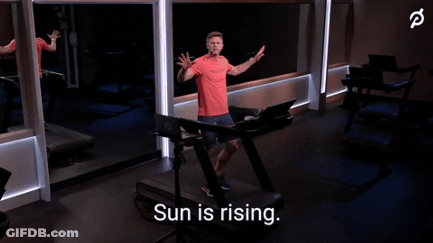 Work Out Sun's Rising GIF