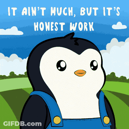 Work Penguin GIF