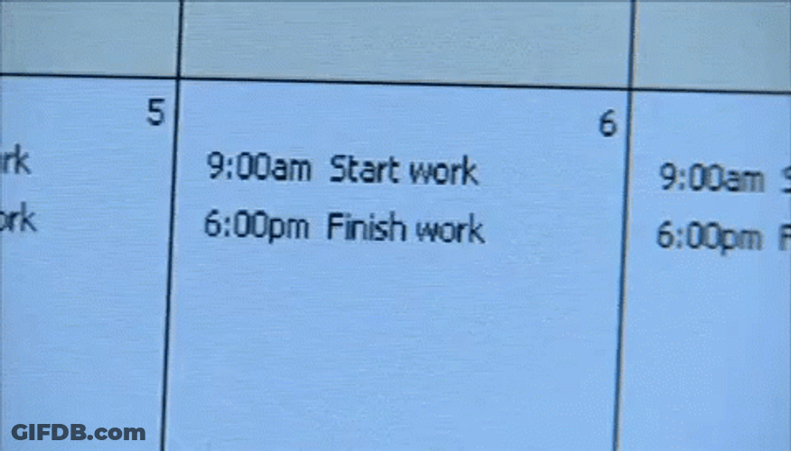 Work Schedule On A Paper GIF