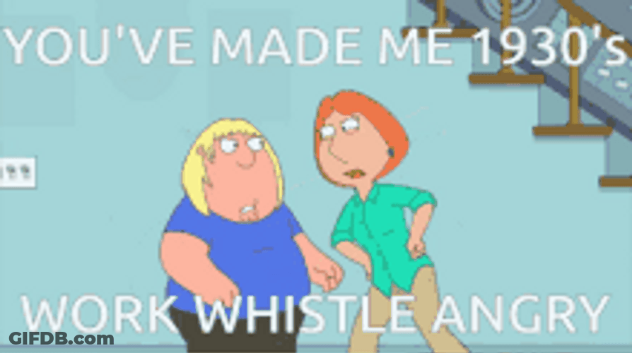 Work Whistle Angry Family Guy Petter And Lois Griffin GIF