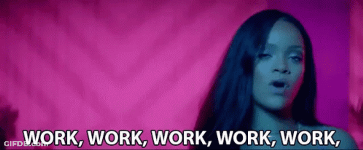 Work Work Work Rihanna Singing GIF