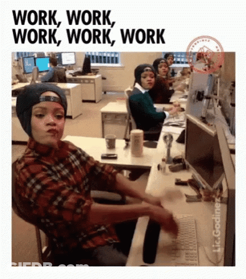 Work Work Work Working Rihanna Meme GIF