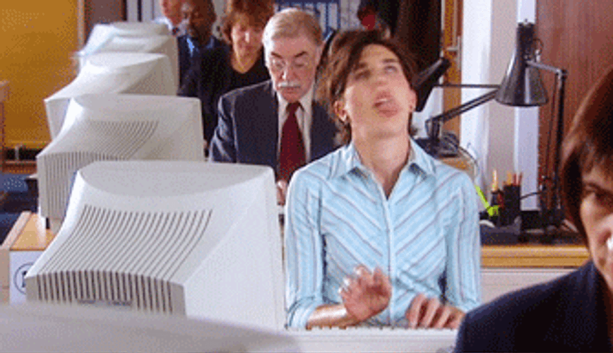 Work Working Crazy Typing Computer Data GIF