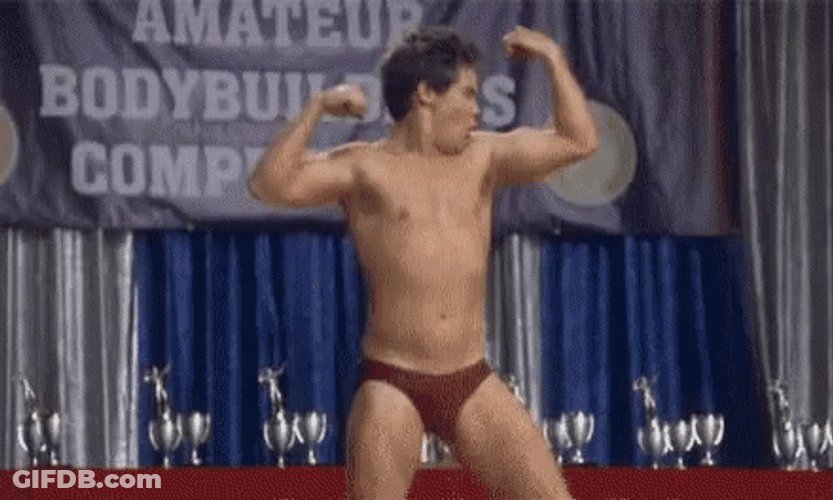 Workaholics Adam Showing Off Muscles GIF