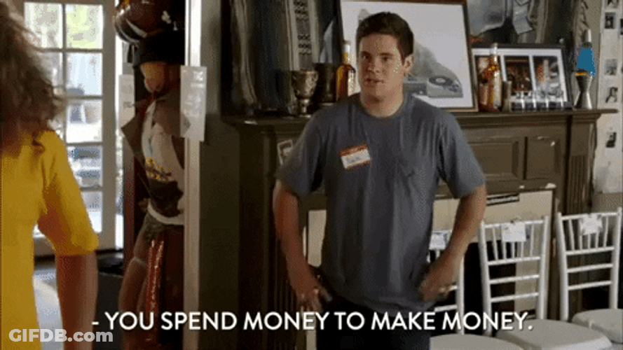 Workaholics Adam Spend Money To Make Money GIF