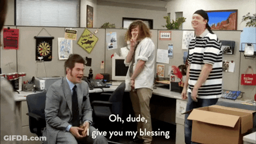 Workaholics Funny Guy Office Blessing GIF