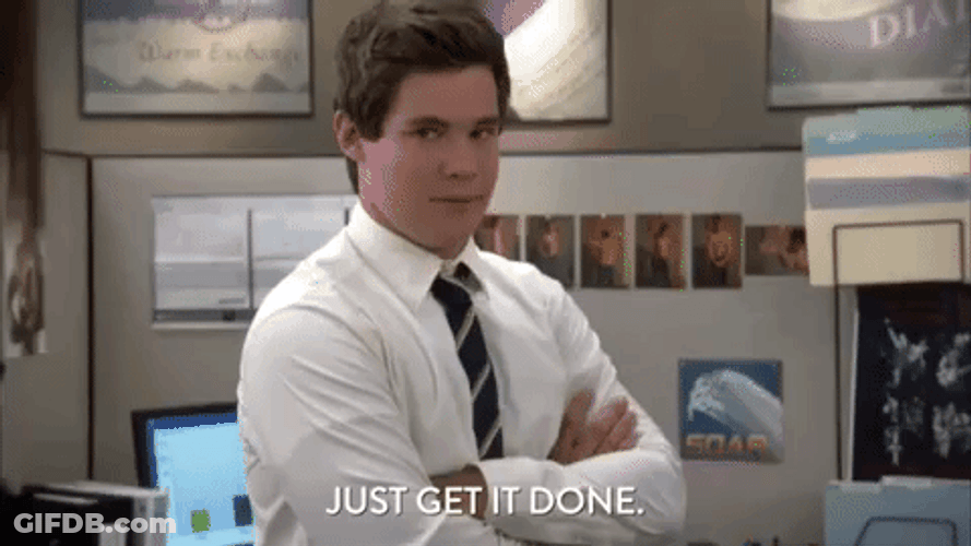 Workaholics Get Er Done Fake Smile GIF