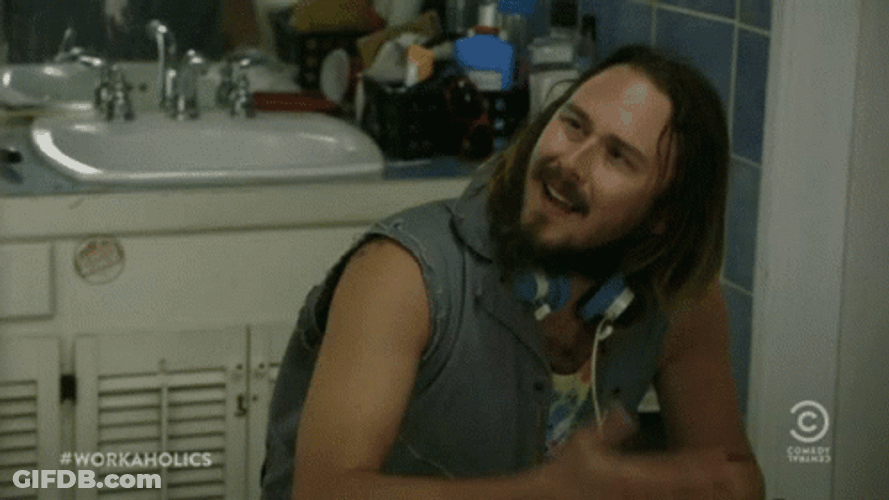Workaholics Karl Hacky Sack Back GIF