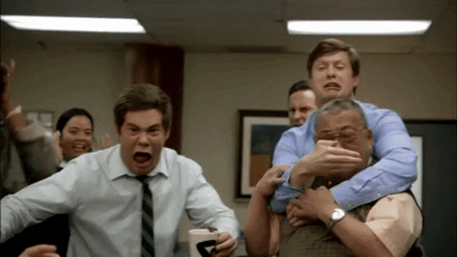 Workaholics Terrified Scream GIF