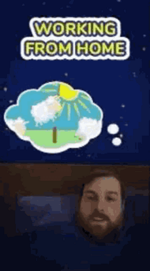 Working From Home Sleeping Dreaming Speed Typing GIF