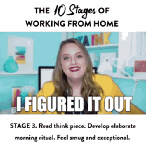 Working From Home Wfh Morning Ritual Read GIF