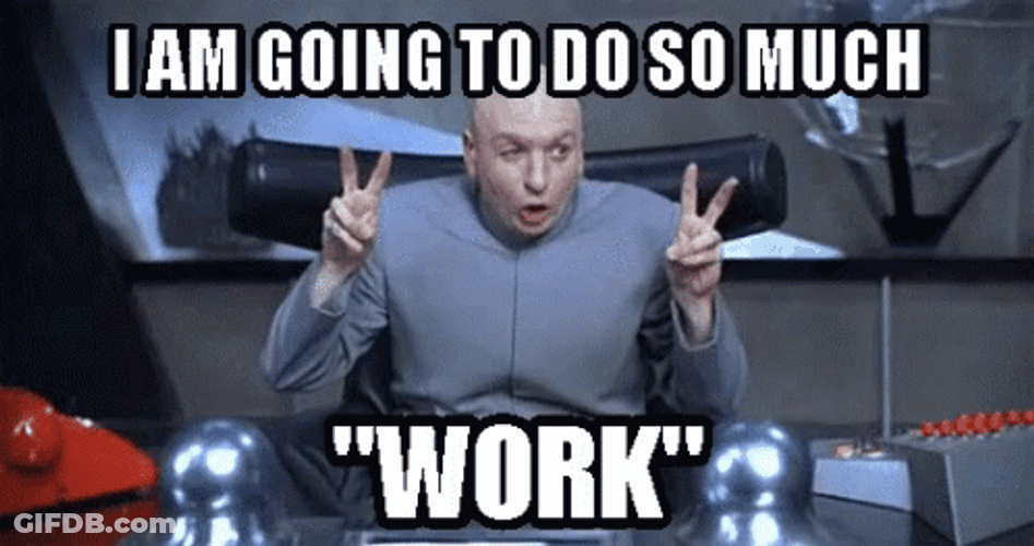 Working Hard Doctor Evil Sinister Plans GIF