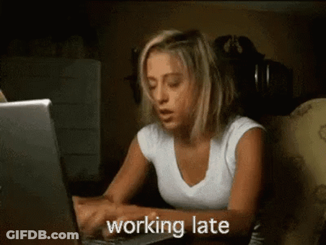 Working Late Because Of Procrastination GIF