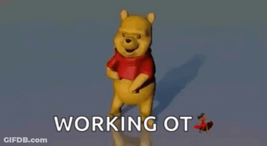 Working Ot Dancing Winnie The Pooh GIF