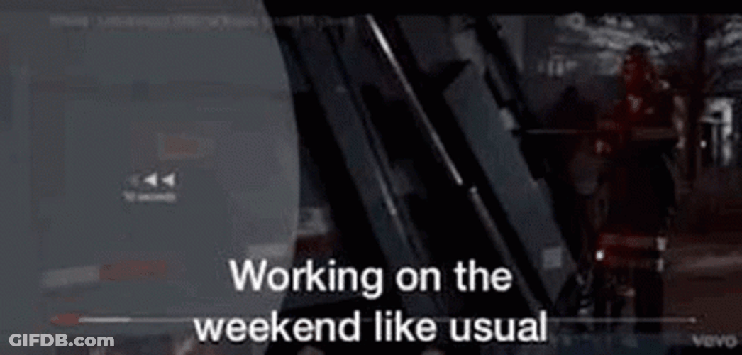 Working Saturday On Weekend GIF