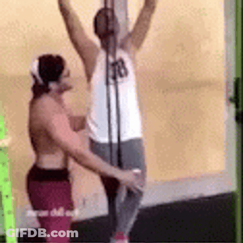 Workout Pull Ups Fail GIF