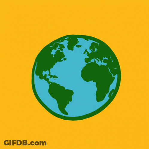 World AIDS Day Logo With Orange Ribbon And Globe GIF