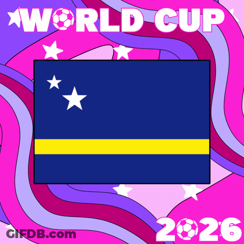 World Cup 2026 Poster With Flag GIF