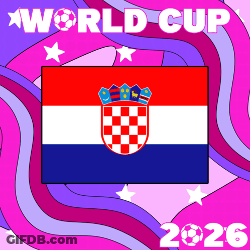 World Cup 2026 Poster With Flag GIF