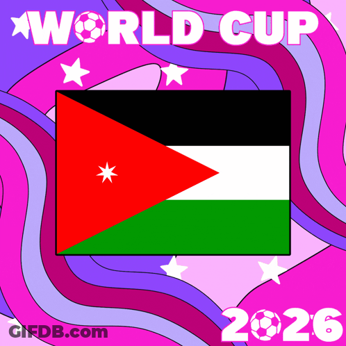 World Cup 2026 Poster With Flag GIF
