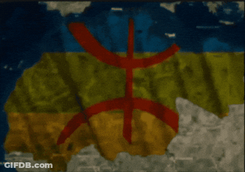 World Map With Red Symbol GIF