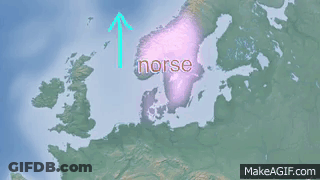 World Map With Words Ice And Green GIF