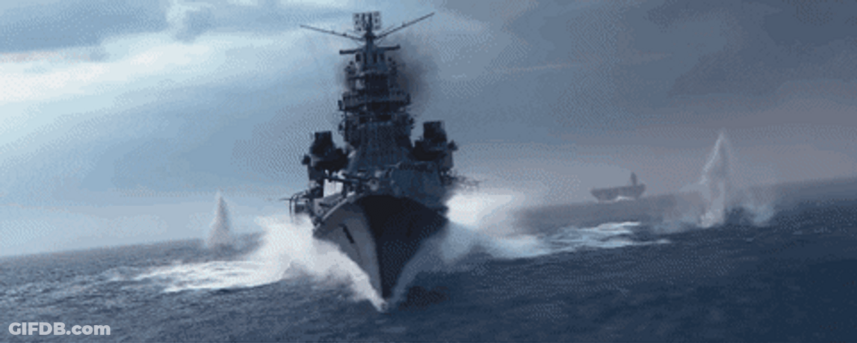 World Of Warship Battle Explosion GIF