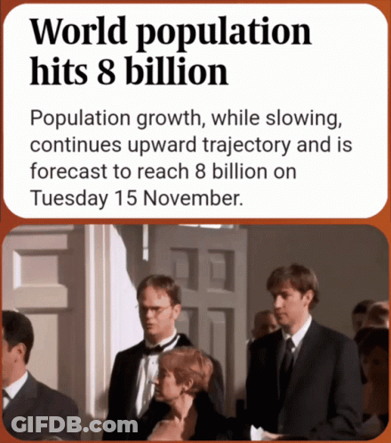 World Population Hits 8 Billion GIF