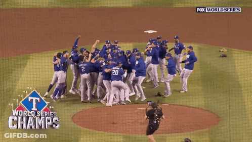 World Series Champs Baseball Team GIF