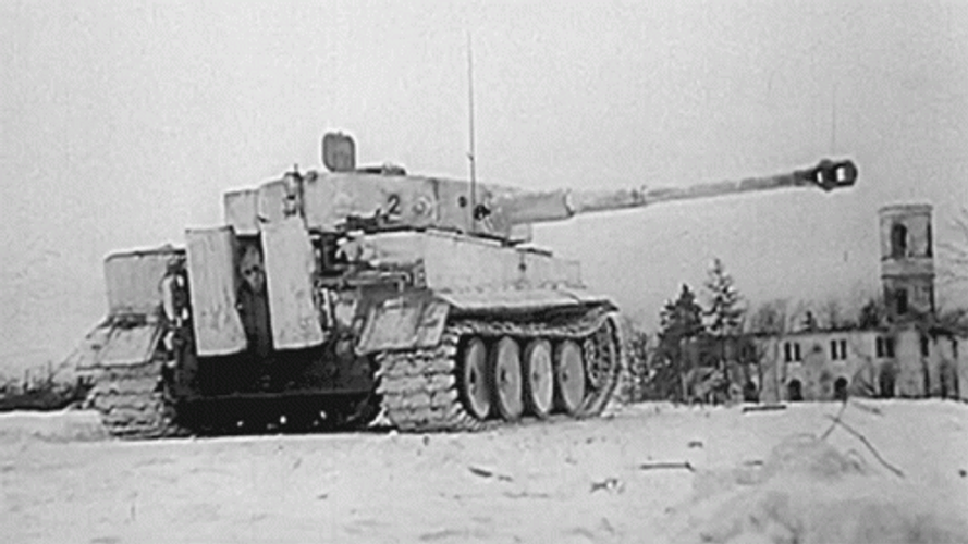 World War Tank In Ice GIF