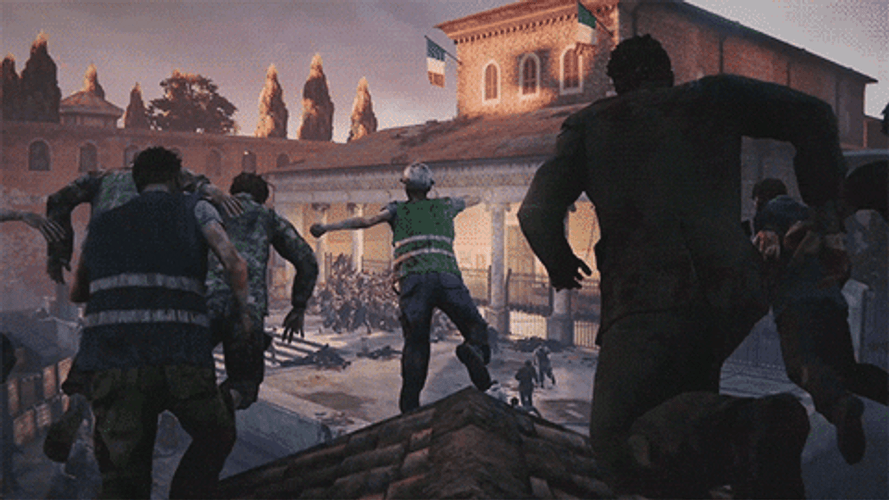 World War Z Zombies Sprinting GIF