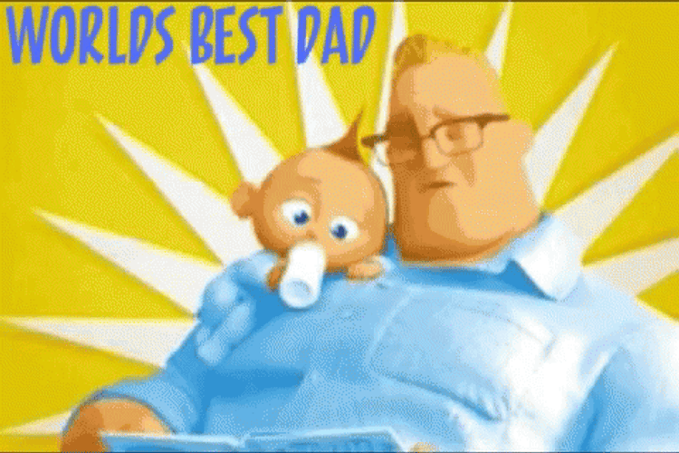 Worlds Best Dad Bob Parr GIF