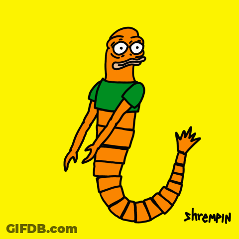 Worm Named Shrempin GIF
