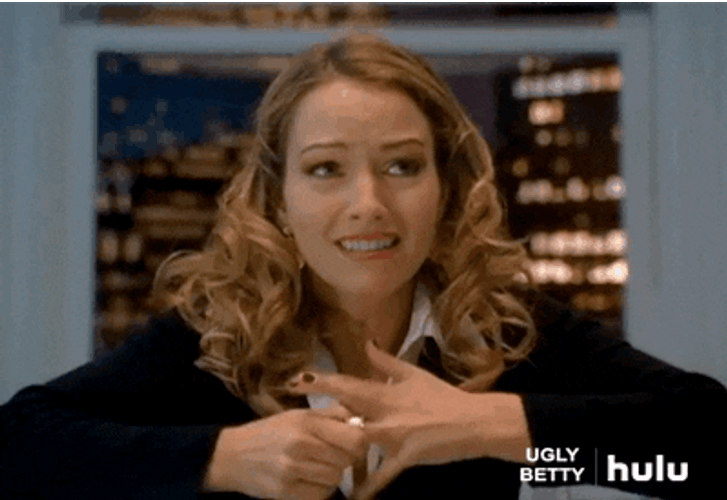 Worried Becki Newton Ugly Betty GIF