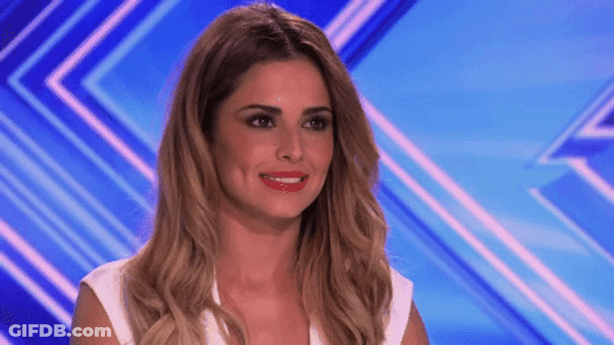 Worried Cheryl Judge X Factor GIF