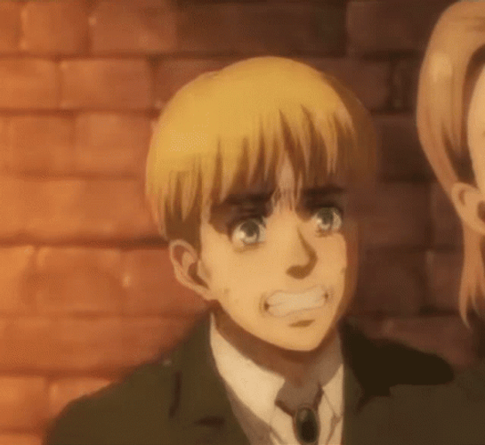 Worried Face Armin Arlert GIF
