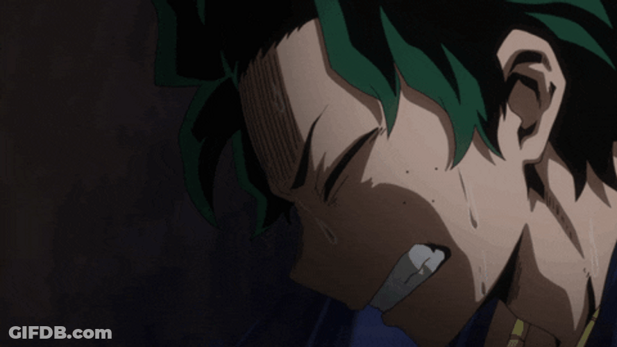 Worried Face Midoriya GIF