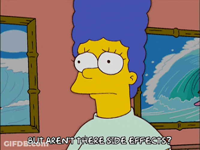 Worried Marge Simpson Arent There Side Effects GIF