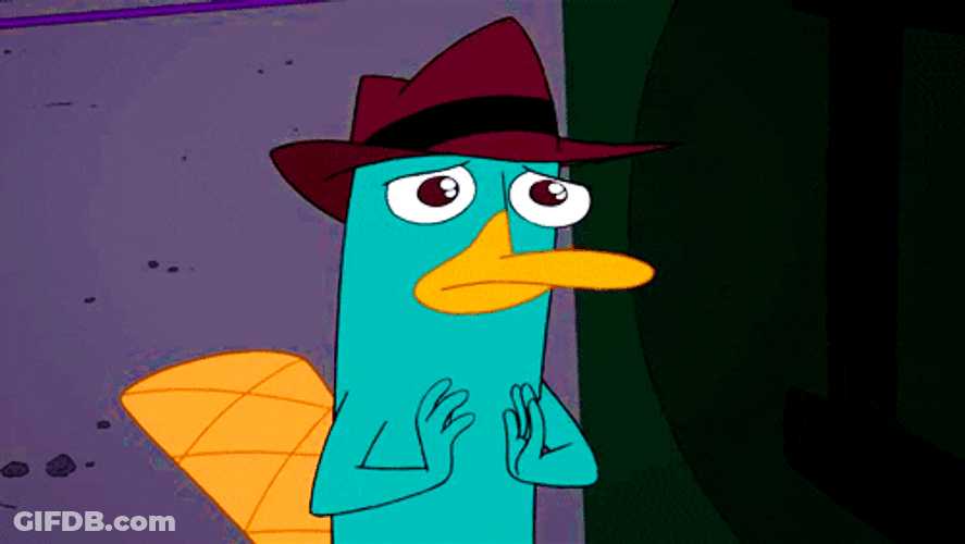 Worried Perry The Platypus Phineas And Ferb GIF