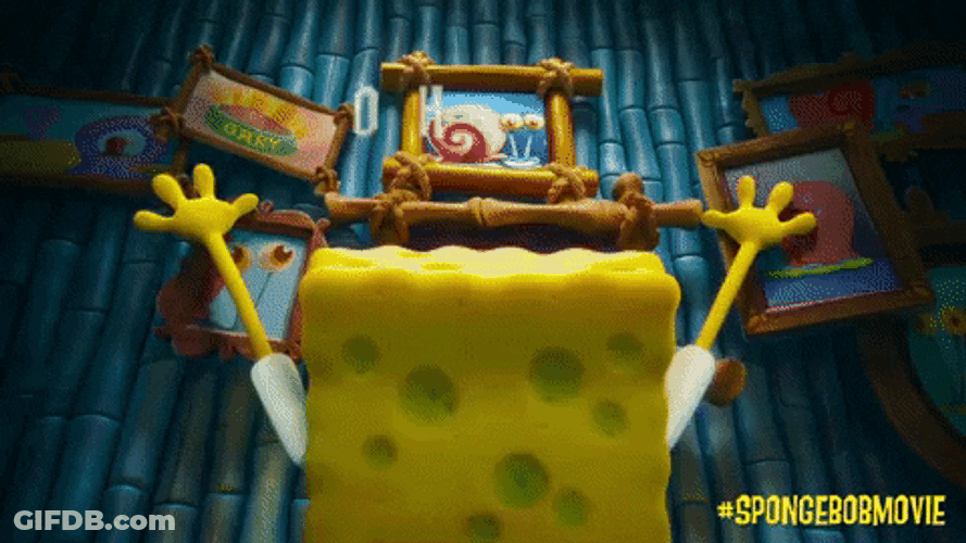 Worried SpongeBob Hilarious Reaction GIF