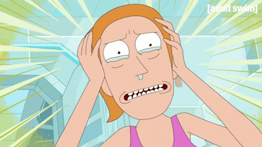 Worried Summer Smith Panicking Rick And Morty GIF